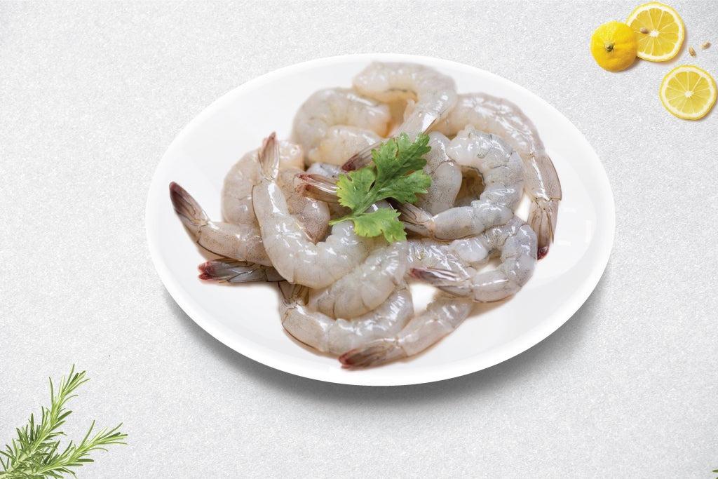 208 Large Prawns Cleaned & Deveined, No Tail 500 g - Image 1